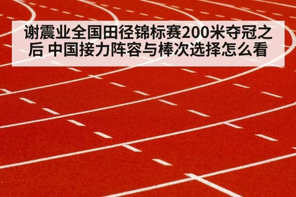 谢震业全国田径锦标赛200米夺冠之后 中国接力阵容与棒次选择怎么看